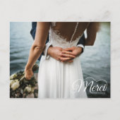 Merci Beacoup Wedding Bedankt Briefkaart (Voorkant)