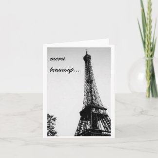 merci beaucoup 2 bedankkaart