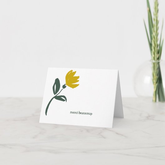 Merci Beaucoup! Bedankkaart (Voorkant)