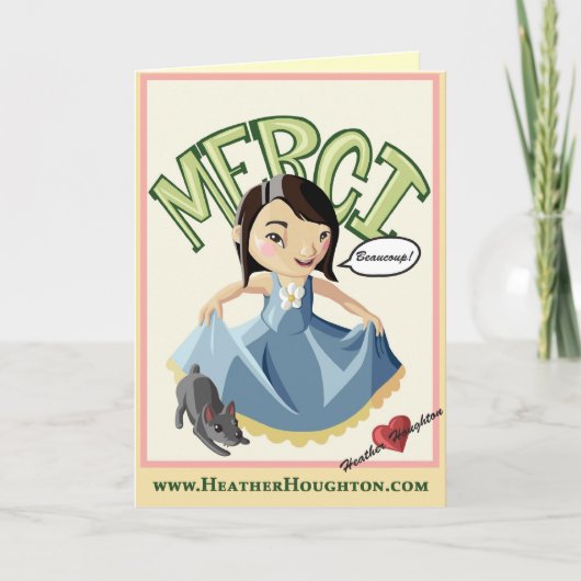 Merci Beaucoup Bedankkaart (Voorkant)