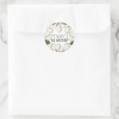 Merci Beaucoup bedankt Floral Magnolia Sticker (Tas)