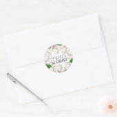 Merci Beaucoup bedankt Floral Magnolia Sticker (Envelop)