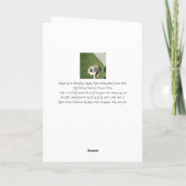 Merci Beaucoup Blossom Tree & Flowers Card Bedankkaart (Achterkant)