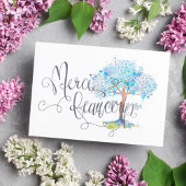 Merci Beaucoup Blue Tree Briefkaart