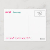 Merci Beaucoup Briefkaart (Achterkant)