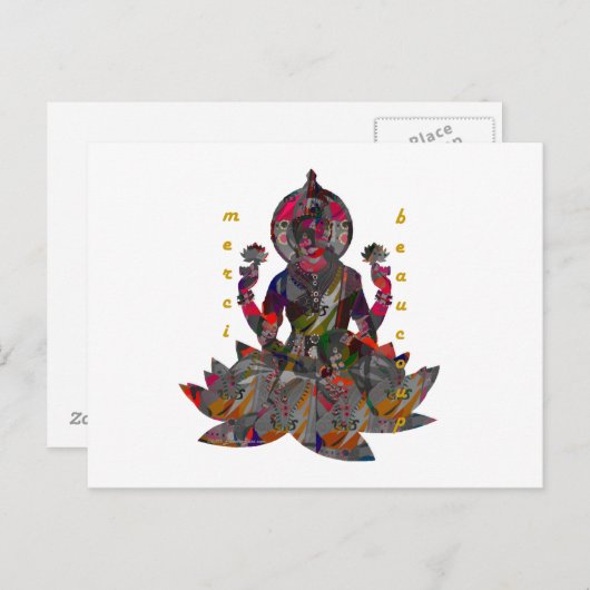 Merci Beaucoup Briefkaart (Voorkant / Achterkant)