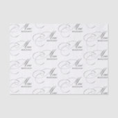 Merci Beaucoup Elegante Kalligrafie Dank u Tissuepapier (Voorkant)