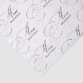 Merci Beaucoup Elegante Kalligrafie Dank u Tissuepapier (Detail)