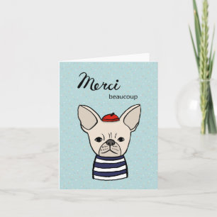 Merci Beaucoup French Bulldog Kaart