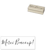 Merci Beaucoup | Hartelijk dank (in het Frans) Rubberstempel (Gestempeld)