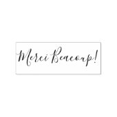 Merci Beaucoup | Hartelijk dank (in het Frans) Rubberstempel (Afrduk)