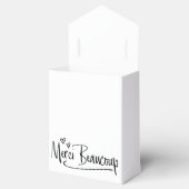 "Merci Beaucoup" Paris Doodle Sketch Baby shower Bedankdoosjes (Geopend)