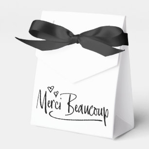 "Merci Beaucoup" Paris Doodle Sketch Baby shower Bedankdoosjes