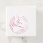 Merci Beaucoup Roze en Witte Bokeh Dank U Bedankjes Labels (In situ)