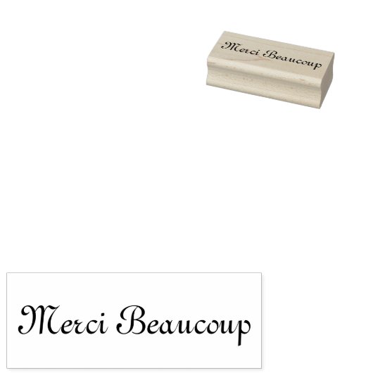 Merci Beaucoup Rubber Stamp Rubberstempel (Gestempeld)