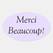 Merci Beaucoup Sticker (Voorkant)