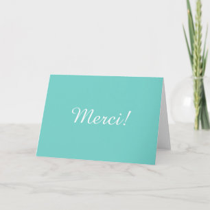 "Merci" bedankkaart