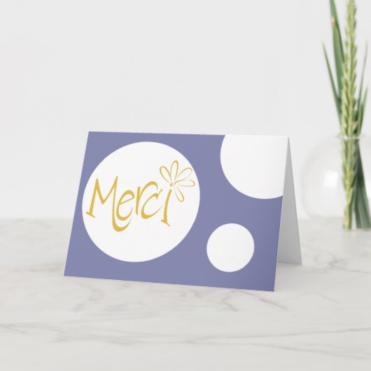 Merci! Bedankkaart (Voorkant)