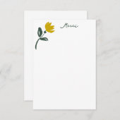 Merci Bedankt Opmerking Kaart (Voorkant / Achterkant)