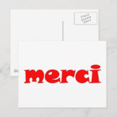 merci briefkaart (Voorkant / Achterkant)