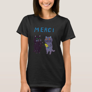 Merci cat Funny T-shirt