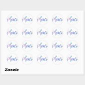 Merci Colors Elegant Dank je Ronde Sticker (Vel)