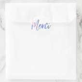 Merci Colors Elegant Dank je Ronde Sticker (Tas)