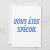 MERCI DANK JE KAART IN HET FRANS (Achterkant)