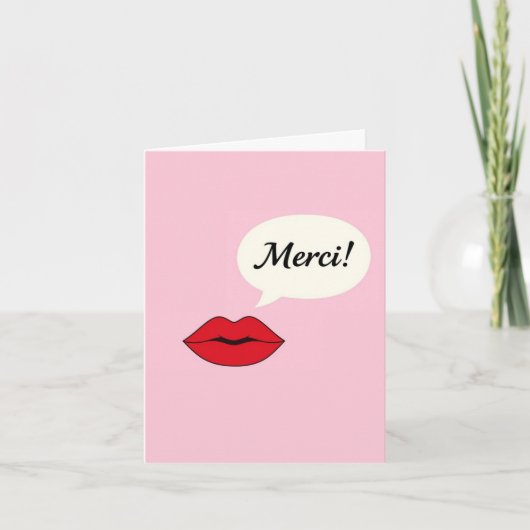Merci Dankkaart Feestdagen Kaart (Voorkant)