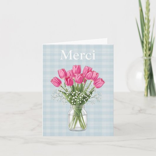 Merci Dankkaart Feestdagen Kaart (Voorkant)