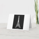 Merci Eiffel dankt u kaardt Bedankkaart (Achterkant)