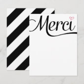 Merci Flat Dank je wel Bedankkaart (Voorkant / Achterkant)