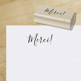 Merci | Frans | Alledaagse Stijl Rubberstempel