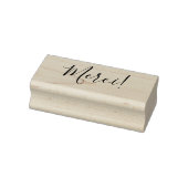 Merci | Frans | Alledaagse Stijl Rubberstempel (Stempel)
