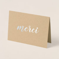 Merci Frans Bedankt Brushstroke Script Zilver