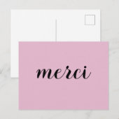 Merci Frans Bedankt Dank Je Briefkaart (Voorkant / Achterkant)