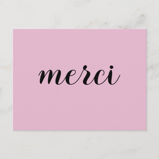 Merci Frans Bedankt Dank Je Briefkaart (Voorkant)