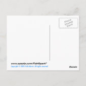 MERCI Frans Bedankt Leuke cartoon Bloemen Briefkaart (Achterkant)