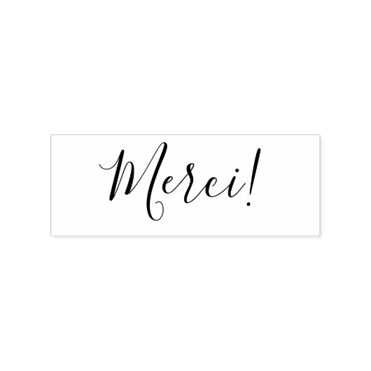 Merci | Frans | Everday Style Rubberstempel (Afrduk)