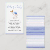 Merci French Bebe Blue Boy boekt voor Baby Informatiekaartje (Voorkant / Achterkant)