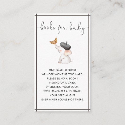 Merci French Bebe Gender Neutral Books for Baby Informatiekaartje (Voorkant)