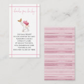 Merci French Bebe roze Girl Books for Baby Informatiekaartje (Voorkant / Achterkant)