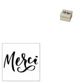 Merci French Bedankt Rubberstempel (Gestempeld)