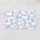 Merci French Blue Boy Baby shower Dank je Informatiekaartje (Achterkant)