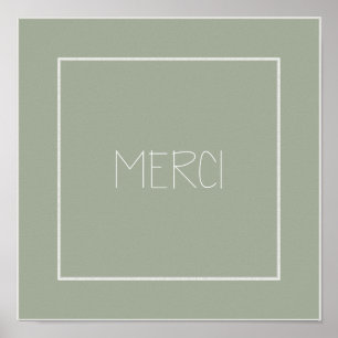 MERCI - Hartelijk dank - Frans Poster