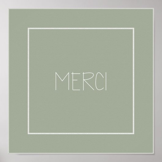 MERCI - Hartelijk dank - Frans Poster (Voorkant)