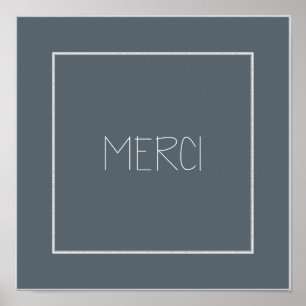 MERCI - Hartelijk dank Poster