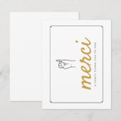 Merci Kaart - Franse Hartelijk dank - Kaart (Voorkant / Achterkant)