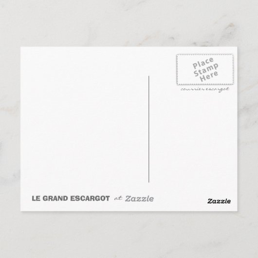 MERCI MILLE FOIS-briefkaart Briefkaart (Achterkant)