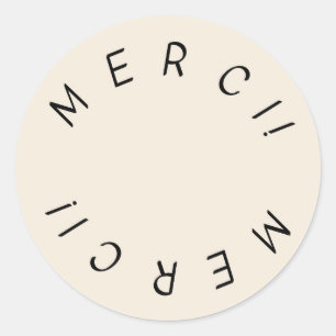 Merci. Minimaal eenvoudig ontwerp dank u Sticker